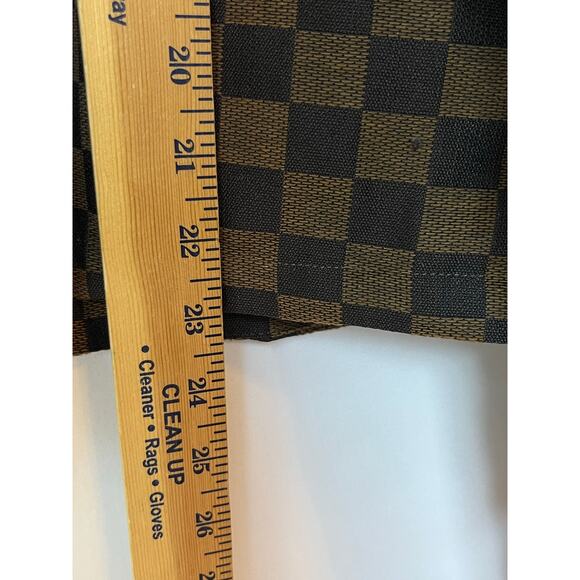 Judith March Womens Large Brown Checked Hooded Full 2 Way Zip Long Sleeve Jacket - Picture 6 of 9